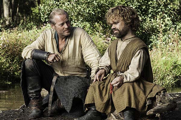 game-of-thrones-season-5-Jorah-and-Tyrion-talk-about-their-Dads-in-episode-6