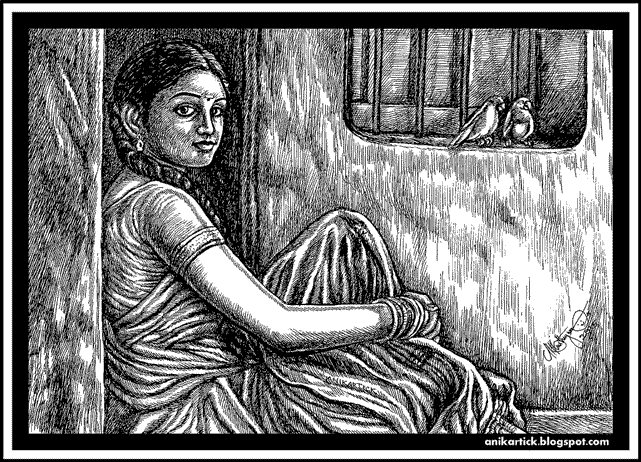 Indian Daughter Sketch