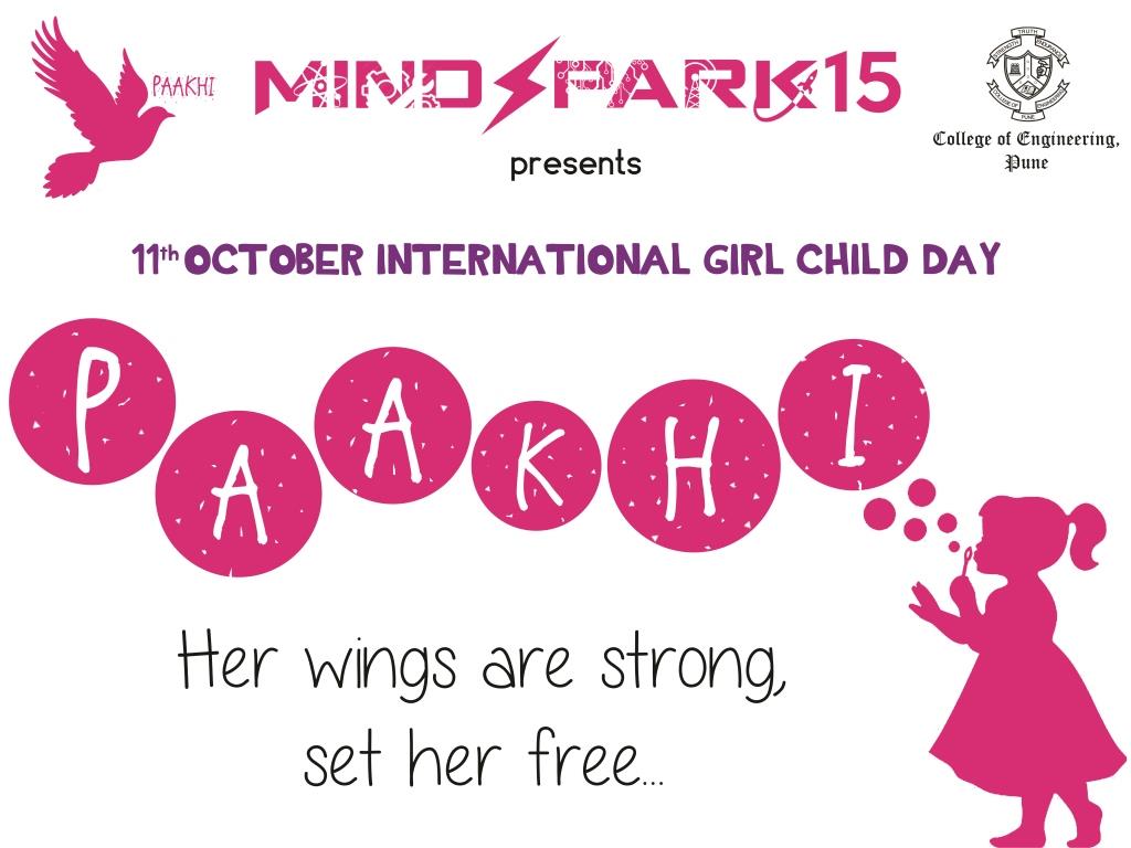 paakhi international girl child day coep mindspark 2015