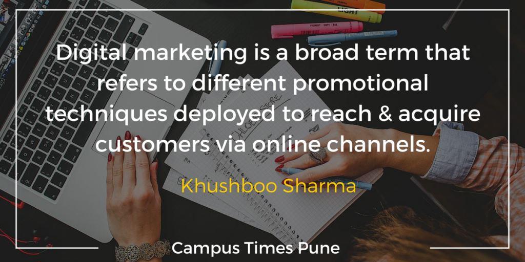 digital marketing career campus times pune khushboo sharma
