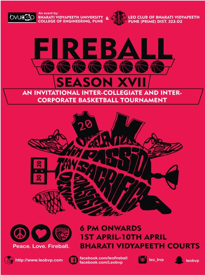 peace love fireball basketball event in pune
