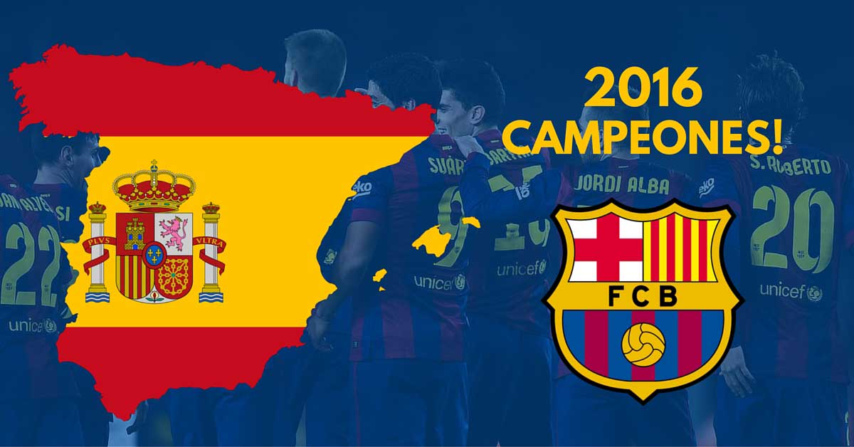 barcelona la liga champions 2016 spain