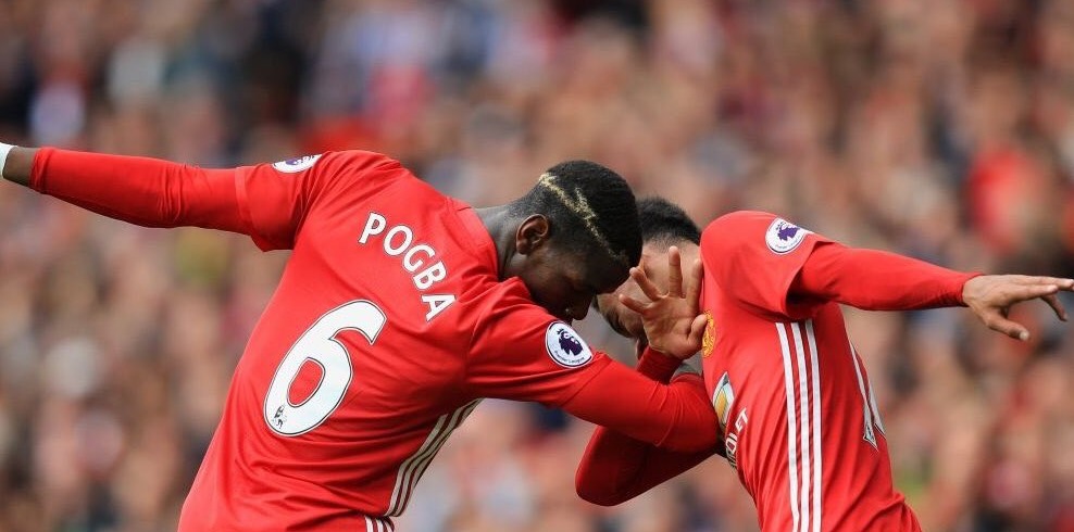 manchester united dabbing goal celebration