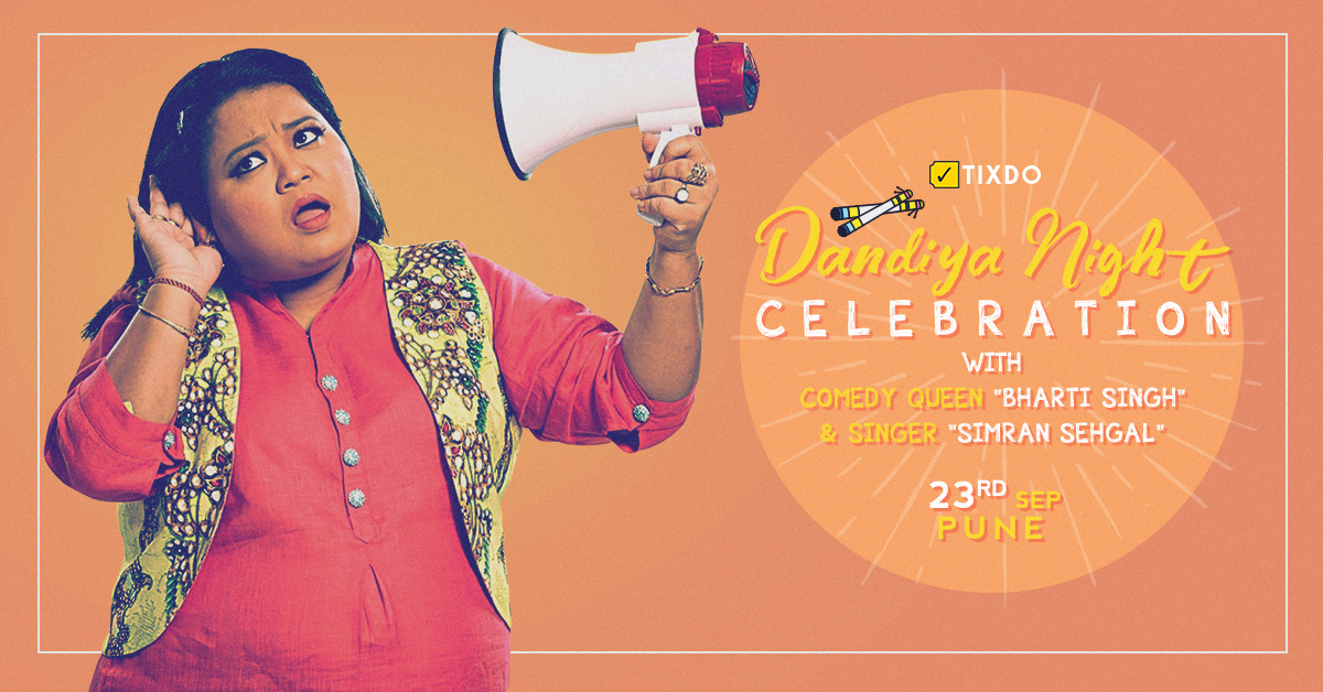 Dandiya Night Celebration_Facebook Post(1200x628) Dandiya-With-Bharti-Singh