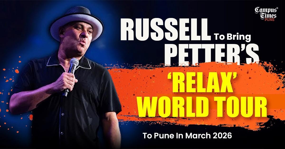 Russell Peters performing live during the Relax World Tour coming to Pune in March 2026